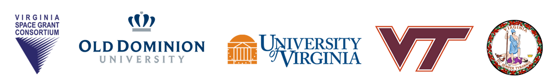 Logos of BLAST Sponsors - VA Space Grant, Old Dominion University, University of Virginia, Virginia Tech